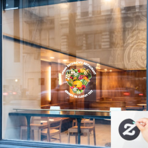 Vegan Restaurant Cafe Or Bistro Owner Window Cling