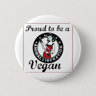 Vegan Round Button
