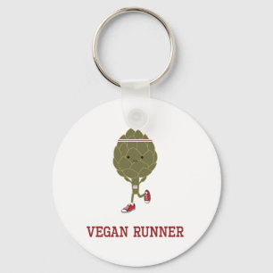 Vegan Runner Artichoke Keychain