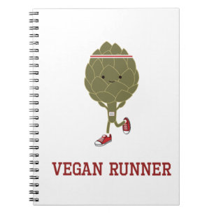 Vegan Runner Artichoke Notebook