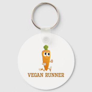 Vegan Runner Carrot Keychain