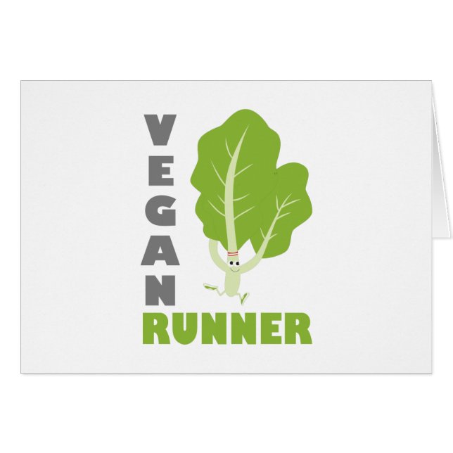 Vegan Runner - Kale (Front Horizontal)