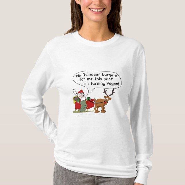 Vegan Santa T-Shirt (Front)