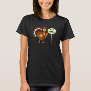 Vegan Save A Turkey Eat Pizza Thanksgiving T-Shirt