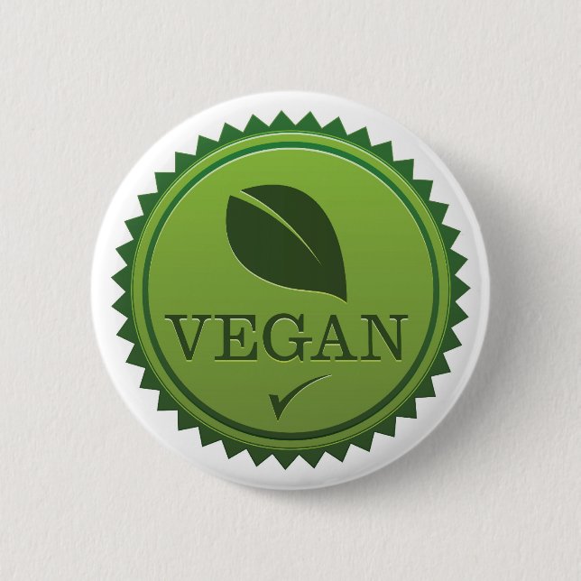Vegan Seal 2 Inch Round Button (Front)