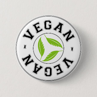 Vegan Sports Logo 2 Inch Round Button