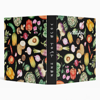 Vegan Statement Ethical Kind Living Vegetables Binder