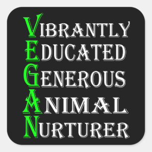 Vegan Sticker For Animal Lovers, Vegan