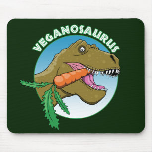 Vegan T-Rex - Veganism Humour Mouse Pad