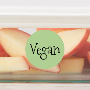 Vegan text themed Label
