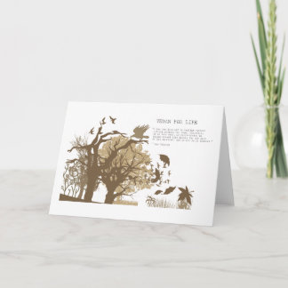 Vegan - Tolstoy quote Card