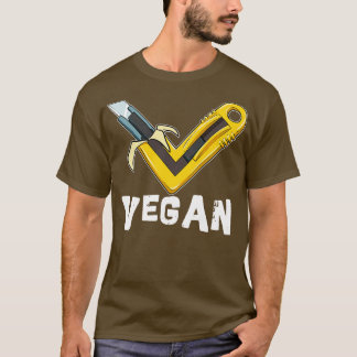 Vegan TShirt Veggie Banana Knife Shirts and Gifts