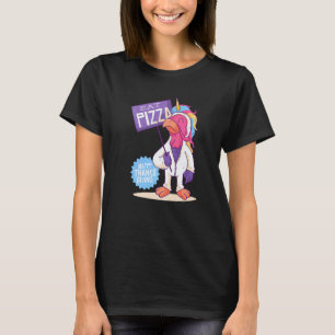 Vegan Turkey Pizza Thanksgiving Unicorn Costume T-Shirt