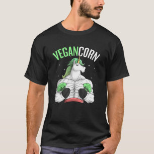 Vegan Unicorn Plant Based Vegetable Lover Vegetari T-Shirt