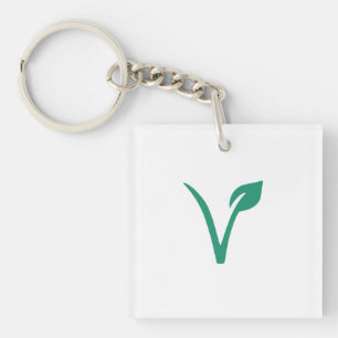 Vegan V Keychain