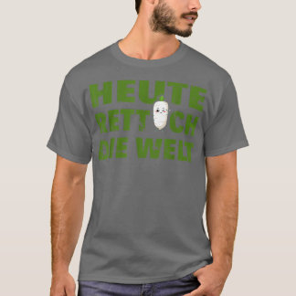 Vegan Vegan today radish the world vegetarians T-Shirt
