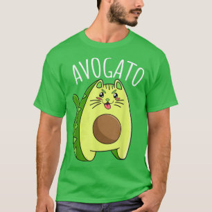 Vegan vegetarian cat from avocado Avogato Cat owne T-Shirt