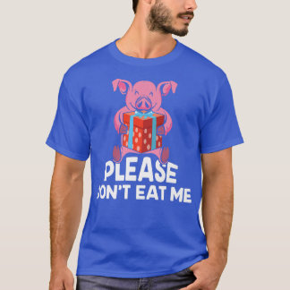 Vegan Vegetarian Fan Veggie Animal Lover Pig Premi T-Shirt