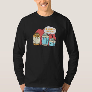 Vegan Vegetarian Food Vegans Soy Milk Must Be Span T-Shirt