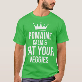 Vegan Vegetarian Gardening Romaine Calm Pun  1714 T-Shirt