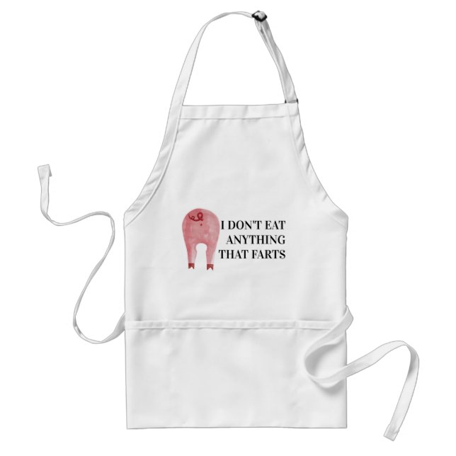 Vegan Vegetarian | I Don't Eat Anything That Farts Standard Apron (Front)