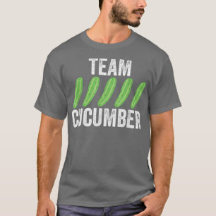 Vegan Vegetarian Team Cucumber Vegetable Veggie Ma T-Shirt