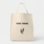 Vegan Vegetarian Tote Bag<br><div class="desc">A great way to show your veggie spirit! Sometimes vegan have a little cheese. You male the rules!</div>