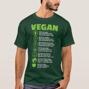 Vegan Vegetarian Veganism PlantBased Diet  T-Shirt