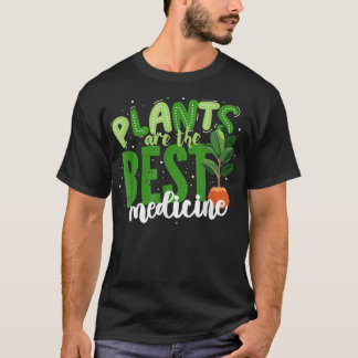 Vegan Vegetarian Veganism  Plants Are The Best Med T-Shirt