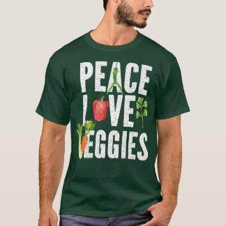 Vegan Vegetarian Veganism Vegetable Lover Peace Lo T-Shirt