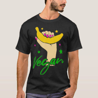 Vegan Vegetarian Vegetables Fruit Healthy Banana  T-Shirt