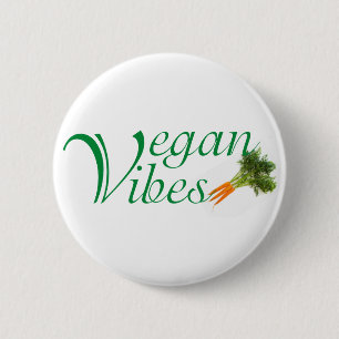 Vegan vibes 2 inch round button