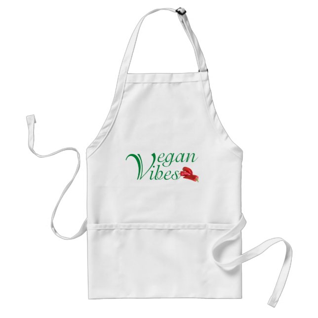 Vegan vibes standard apron (Front)