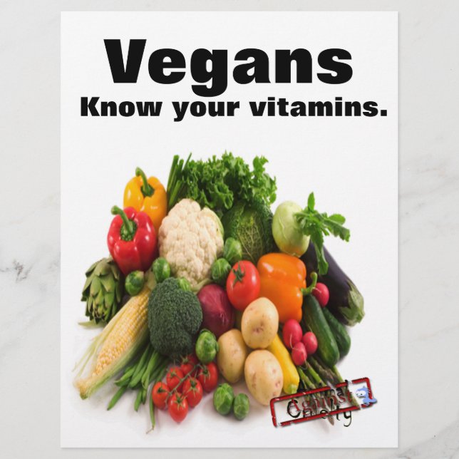 Vegan Vitamins Flyer (Front)