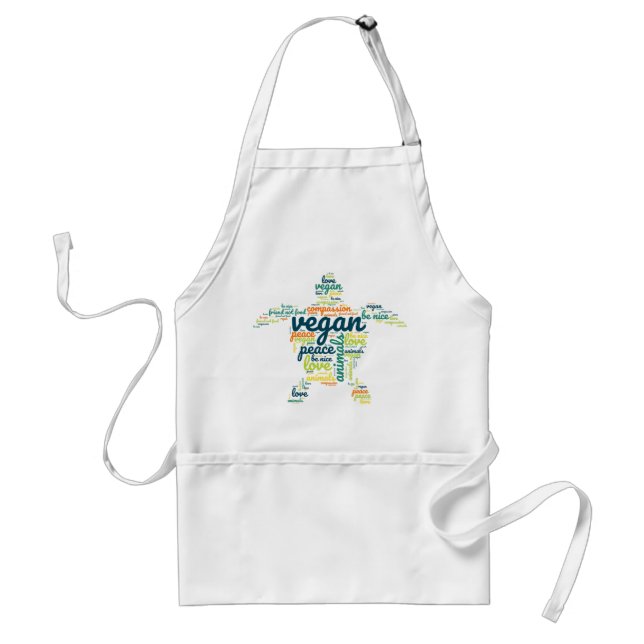 Vegan word cloud apron (Front)