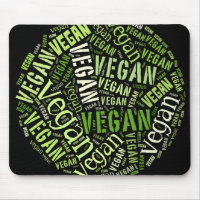 "Vegan" Word-Cloud Mosaic
