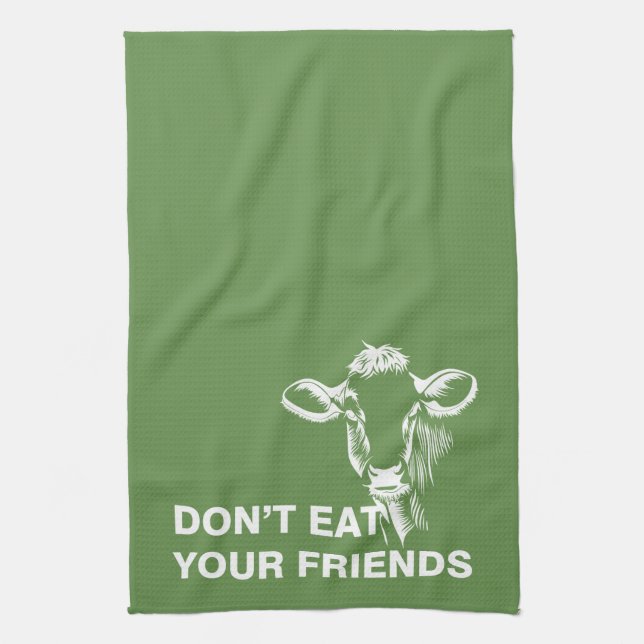 Veganism Kitchen Towel (Vertical)