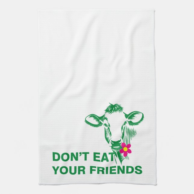 Veganism Kitchen Towel (Vertical)
