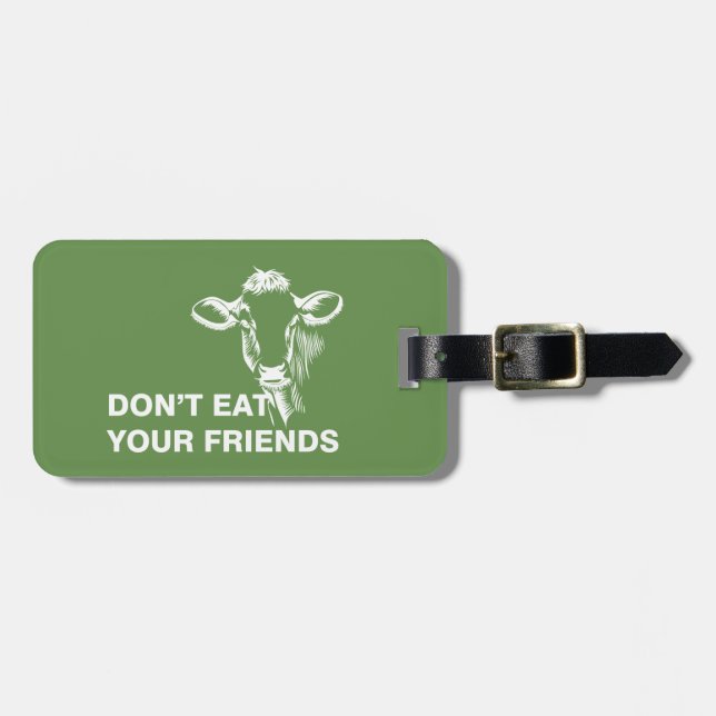 Veganism Luggage Tag (Front Horizontal)