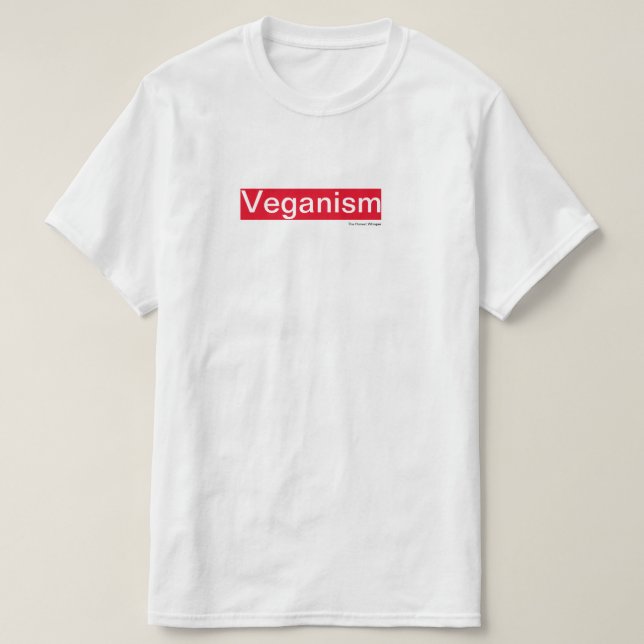 Veganism Shirt (White) (Design Front)