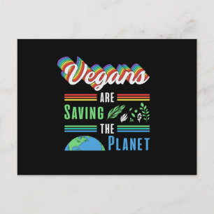 Veganism Veggie Vegetables Vegan Animals Gift Idea Postcard
