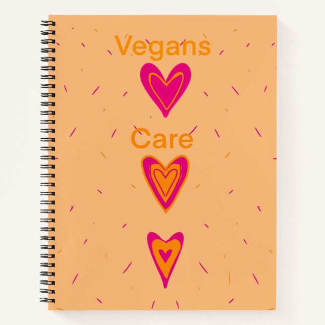 Vegans Care Notebook (Front)