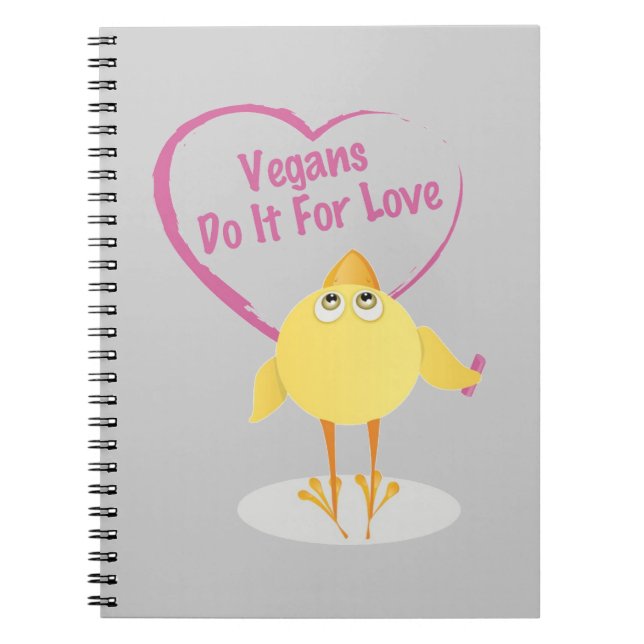 Vegans Do It For Love Notebook (Front)