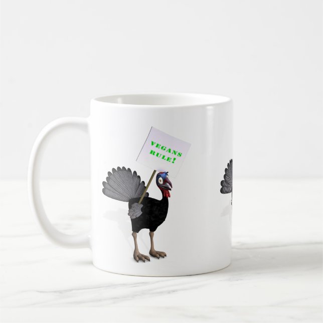 Vegans Rule! Coffee Mug (Left)