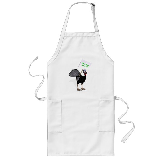Vegans Rule! Long Apron (Front)