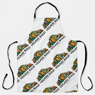 Vegans Rule! Pile Of Vegetables Apron