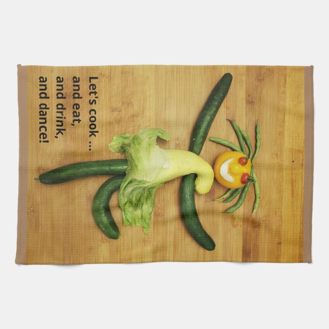VegARTable Dancing Kitchen towel (Horizontal)