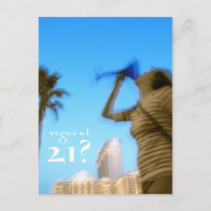 vegas à 21 ans ? invitations d'anniversaire