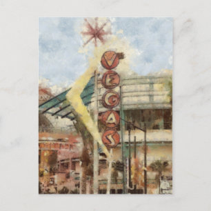 Vegas Artwork Postcard