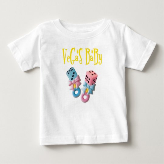 VeGaS BaBy Boy / Girl Pink and Blue Dice Rattles! Baby T-Shirt